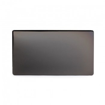 Black Nickel Metal Double Blanking Plate